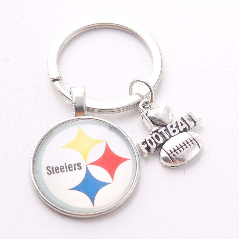Wholesale I Love Football Team Keychain
